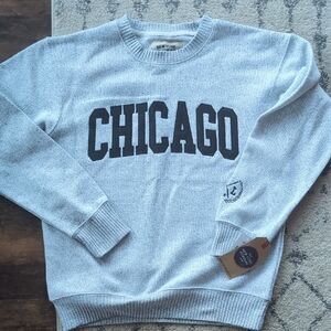 New York Gray Chicago Crew Neck Sweater